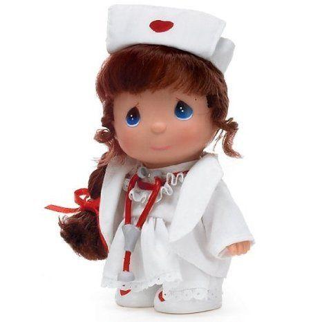 Precious Moments Dolls - Loving Touch Nurse - Brunette #5320 ドール 人形 フィギュア