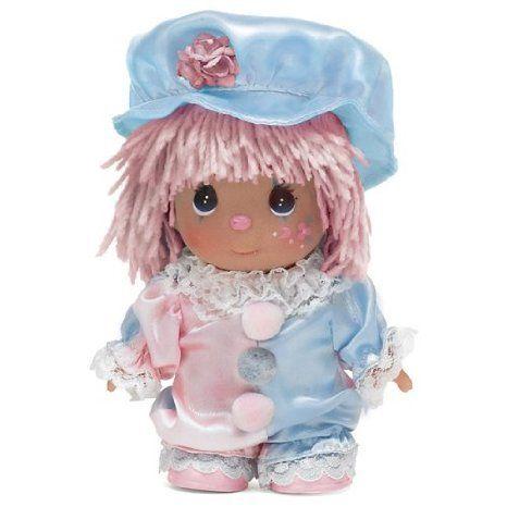 Precious Moments Mini Moments 5-1/2 Vinyl Doll Clowning Around Pink Hair ドール 人形 フィギュア