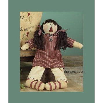 Prim Decor Primitive Lori Rag Doll in Red Dress ドール 人形 フィギュア