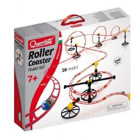 Quercetti Skyrail Marble Run Roller Coaster 250-pc. Set 立ちはだかる 手あそび フィギュア-ゲーム、おもちゃ-フィギュア本体