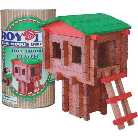Roy Toy Tree House Log Building Set ブロック おもちゃ