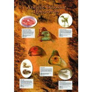 Safari Ltd. Ancient Dino Discoveries Laminated Poster フィギュア おもちゃ 人形