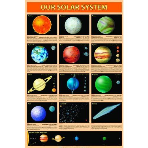 Safari Ltd. Our Solar System Laminated Poster フィギュア おもちゃ 人形_1