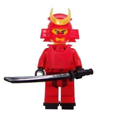 Samurai (Red) - miniBIGS Custom Ninjago (ニンジャゴー) Minifigure 立ちはだかる 手あそび ゲーム、おもちゃ-フィギュア本体-フィギュア