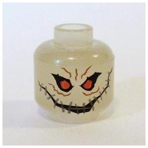 Scarecrow- Lego (レゴ) Batman (バットマン) Minifigure GLOW-IN-THE-DARK Head 立ちはだかる 手あそび フィギュア本体-ゲーム、おもちゃ-フィギュア