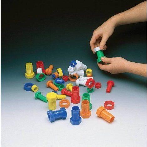 School Smart Nuts and Bolts - 64 Piece Set ブロック おもちゃ
