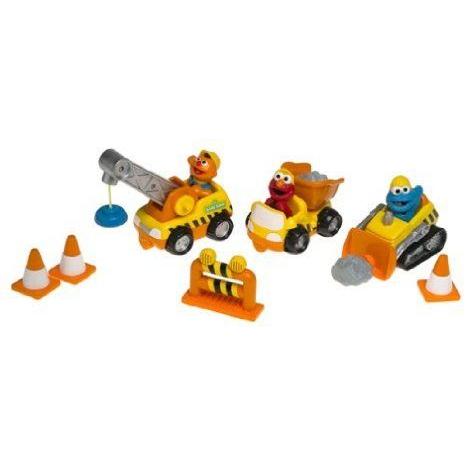 Sesame Street - Construction プレイセット ミニカー ミニチュア 模型 プレイセット自動車 ダイキャスト