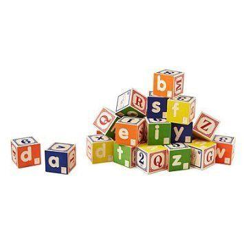 Set Of 28 Blocks Includes American Sign Language And Braille, Plus Embossed Letters. - Uncle Goose