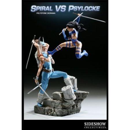 Sideshow (サイドショー) Collectibles Exclusive Edition Spiral vs. Psylocke Polystone Diorama - Lim