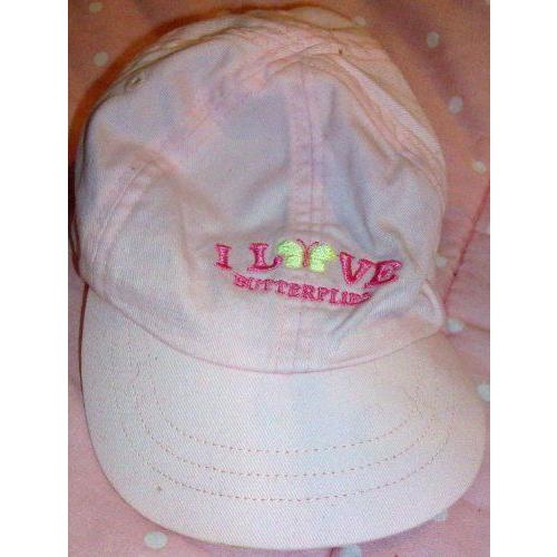 Size 0-6 Months, I Love Butterflies, Pink Hat フィギュア おもちゃ 人形の画像