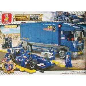 Sluban M38-b0357 F1 Bull Racing Truck 641 ピース Building Blocks Set ブロック おもちゃ