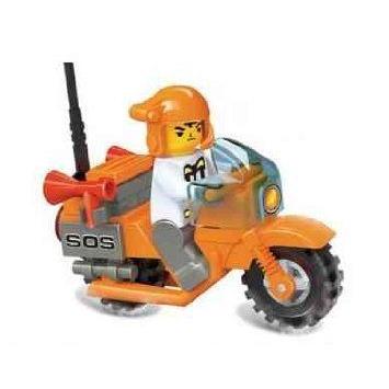 Sluban SOS Fire Fighting Motorcycle 28 ピース Building Blocks Lego (レゴ) Compatible ブロック おも