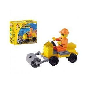 Small Interesting Educational Toy 80608 ST-12 Road Roller Building Block ブロック おもちゃ