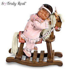 So Truly Real Doll With Wooden Rocking Horse: Great In Spirit by Ashton Drake ドール 人形 フィギュ