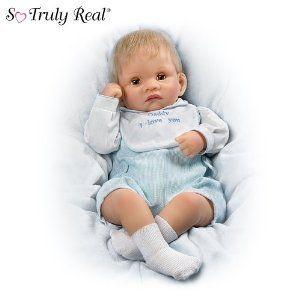 So Truly Real Touch-Activated Realistic Baby Doll: Kyle Kisses Doll by Ashton Drake ドール 人形 フ