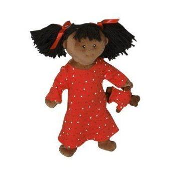 Soft Cloth Black Girl's Doll - Nighty-Night ドール 人形 フィギュア
