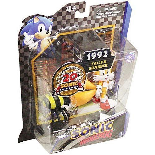 Sonic 20th Anniversary 3.5 Inch Action Figure 1992 Tails Grabber フィギュア ダイキャスト 人形