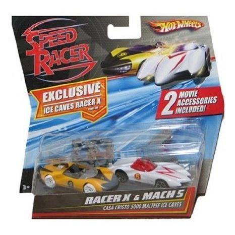 Speed Racer 1:64 Hot Wheels (ホットウィール) Car 2-Pack Racer X \u0026 Mach 5 ミニカー ミニチュア 模型