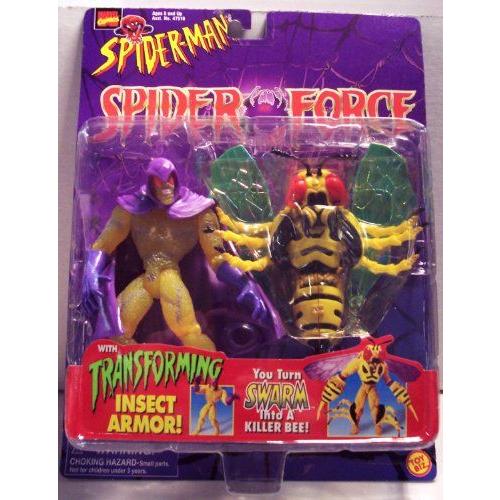 Spider-Man スパイダーマン Spider Force Swarm with Transforming Insect Armor Action Figure フィギュ