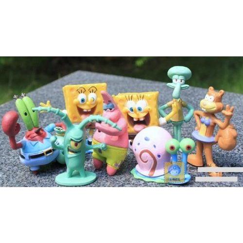 Spongebob 2 Figure Set of 8 図形 ダイキャスト あやつり人形