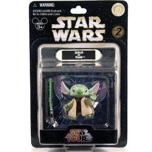 Star Wars (スターウォーズ) 3 Stitch As Yoda フィギュア Exclusive From Disney (ディズニー) Theme Pa