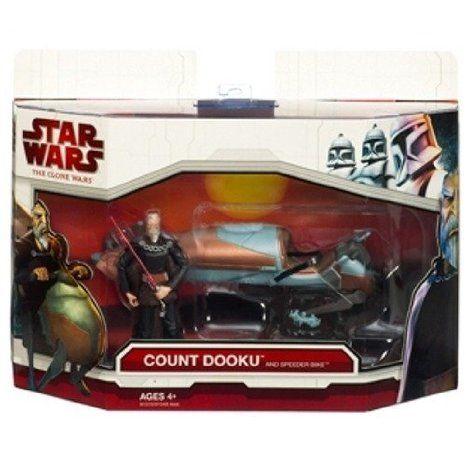 Star Wars (スターウォーズ) Deluxe フィギュア and Vehicle - Dooku with Speeder Bike