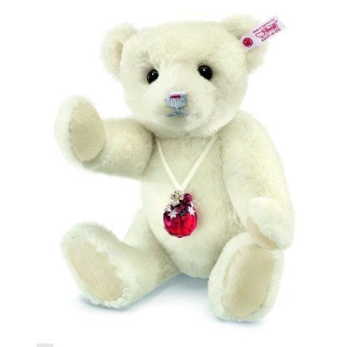 Steiff (シュタイフ) Berry Teddy Bear， White， 12 ドール 人形 フィギュア