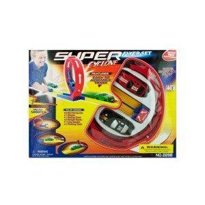 Super cyclone car flyer set - Case of 12 ミニカー ミニチュア 模型 プレイセット自動車 ダイキャスト