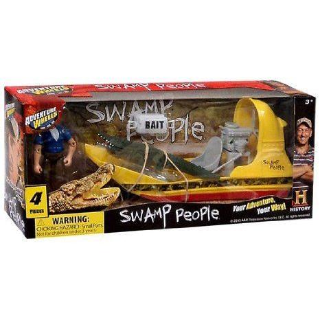【期間限定特価】 Troy Playset フィギュア & Vehicle People Swamp & Boat Swamp その他