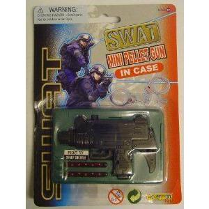 SWAT Mini Pellet Gun In Case 図形 手あそび あやつり人形 ゲーム、おもちゃ-フィギュア