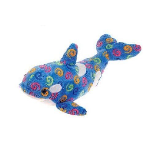 Swirl Print Blue Orca Whale 21 図形 遊び道具 あやつり人形