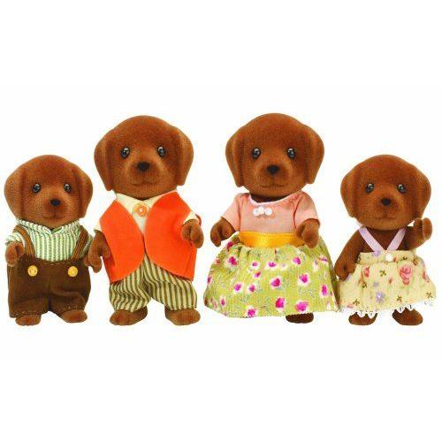 Sylvanian Families Chocolate Labrador Family フィギュア ダイキャスト 人形