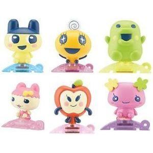 Tamagotchi Tamatown 6 Pcs. Gotchi フィギュア 人形 Charm Set. Mametchi , Kuchipatchi , Chamametchi