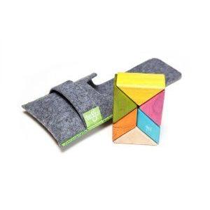 Tegu Tints Pocket Pouch Prism， 6 ピース ブロック おもちゃ