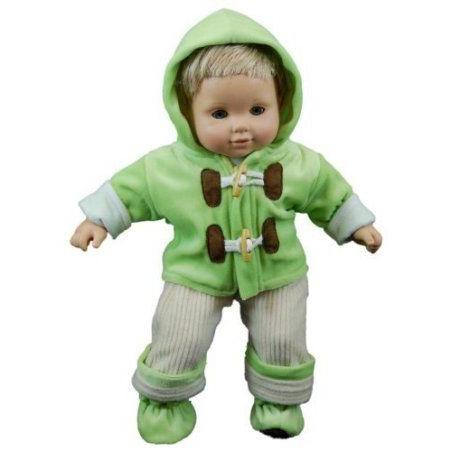 The Queen's Treasures Green Fleece Overall Set for 15 American Girl (アメリカンガール) Bitty Baby
