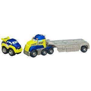 Tonka (トンカ) Chuck \u0026 Friends Rally and Clutch Racing Flatbed ミニカー ミニチュア 模型 プレイセッ