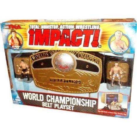 Total Non Stop Action TNA World Wrestling Championship Belt Playset - Includes AJ Styles and Jeff｜worldfigure