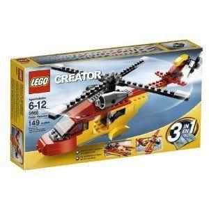 Toy / Game Impressive Lego (レゴ) Creator ヘリコプター (5866) W/ High-Speed Swamp Boat, Back Ramp