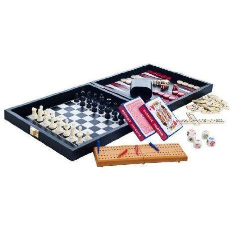Trademark Global Travel Multi Game Set in Leather/Vinyl Case by Trademark Global TOY ドール 人形
