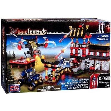 True Legends Mega Bloks (メガ立ちはだかる) Set Tower Trap Escape 立ちはだかる 手あそび ゲーム、おもちゃ-フィギュア