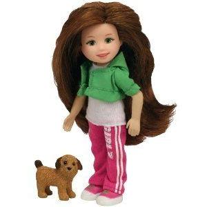 TY Li'l Ones Trendy Taylor - with Tan and Brown Dog in Box ドール 人形 フィギュア