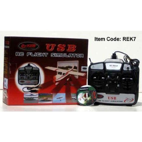 USB Flight Simulator 6 Channel Remote Control Training Com ミニカー 細密画 ひな形 プレイセット自 フィギュア-フィギュア本体