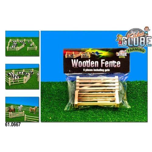 Van Manen 610667 Kids Globe By Toysworld - Wooden Fence (6 ピース) 1:32 フィギュア おもちゃ 人形の画像