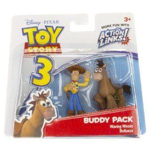 Waving Woody \u0026 Bullseye: Toy Story 3 (トイストーリー3) Action Links Mini-フィギュア Buddy Pack