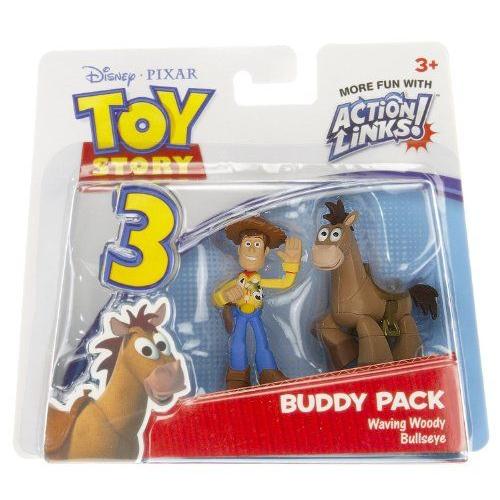 Waving Woody \u0026 Bullseye: Toy Story 3 (トイストーリー3) Action Links Mini-フィギュア Buddy Packの画像