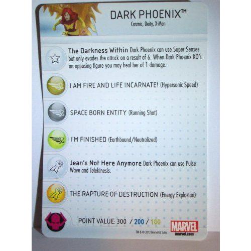 Wizkids Heroclix Marvel マーブル 10th Anniversary #21 Dark Phoenix Figure with Card フィギュア ダの画像