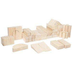 Wood Designs WD60200 Basic Blocks - 15 Shapes, 56 天下太平 立ちはだかる 手あそび フィギュア-ゲーム、おもちゃ-フィギュア本体