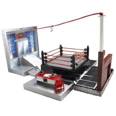 PCゲーム WWE (プロレス) Micro Aggression Playset with 4 フィギュアs