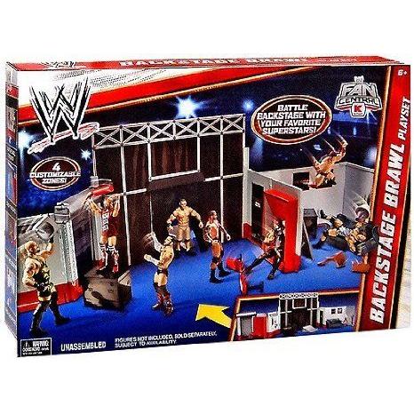 引退品　WWE WCW フィギュア用　リング　バックステージ　セット WWE (プロレス) RAW Backstage Brawl Playset Exclusive : ワールド
