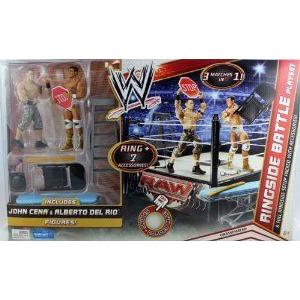 WWE (プロレス) Ringside Battle Playset: John Cena & Alberto Del Rio- Walmart Exclusive